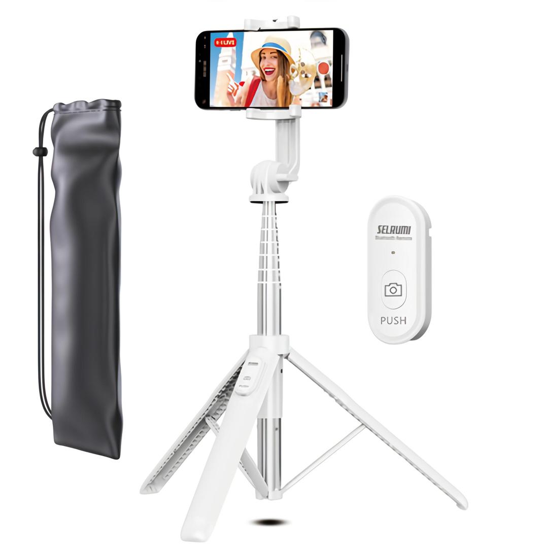 셀루미 155cm 롱레인지 무선 블루투스 올인원 삼각대 셀카봉, SEL-GT1550..., 1개