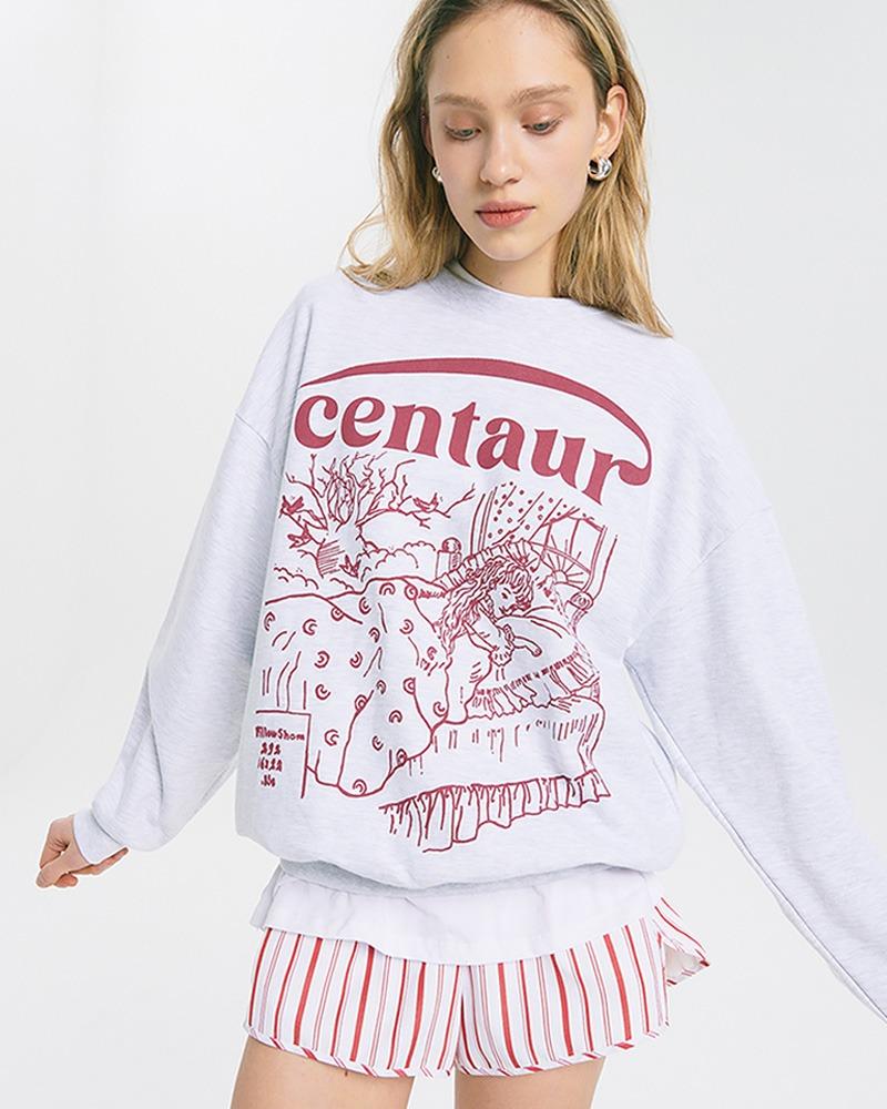GOOD MORNING BABY SWEATSHIRT_GREY - THE CENTAUR