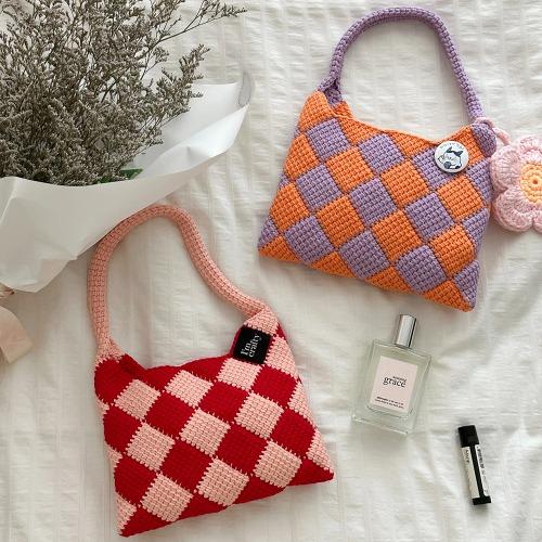 코바늘diy 체커보드미니백 코바늘가방뜨기 뜨개질가방 영상포함