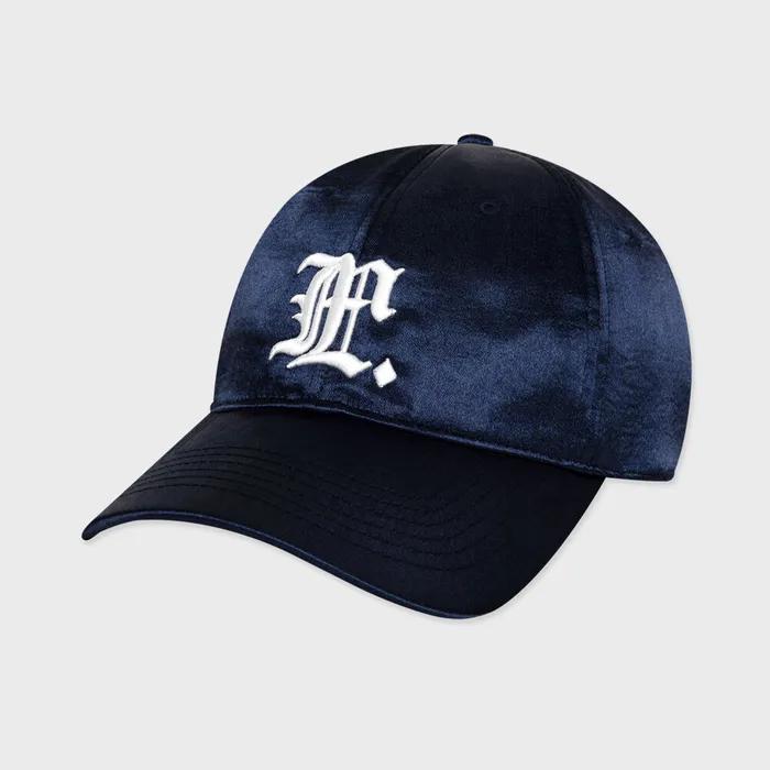 GOTHIC SATIN 6PANEL CAP navy