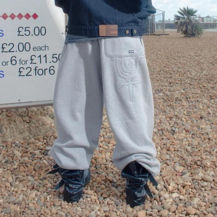 Emanate Logo Jogger Pants Melange Grey