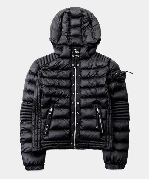 바이퍼31-2 미드웨이트 바이커 후드 푸퍼 - 블랙