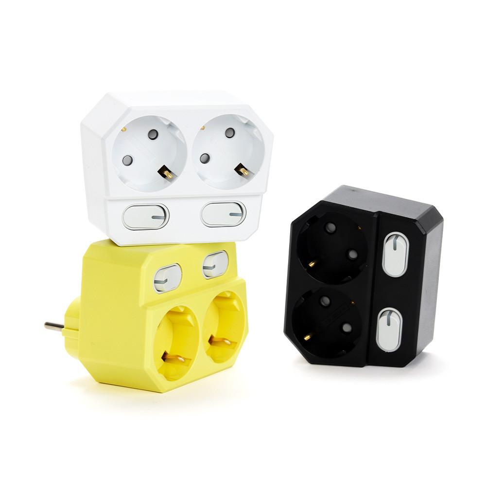 아이정 더좋은 회전형 개별 절전 2구 선없는 멀티탭 콘센트