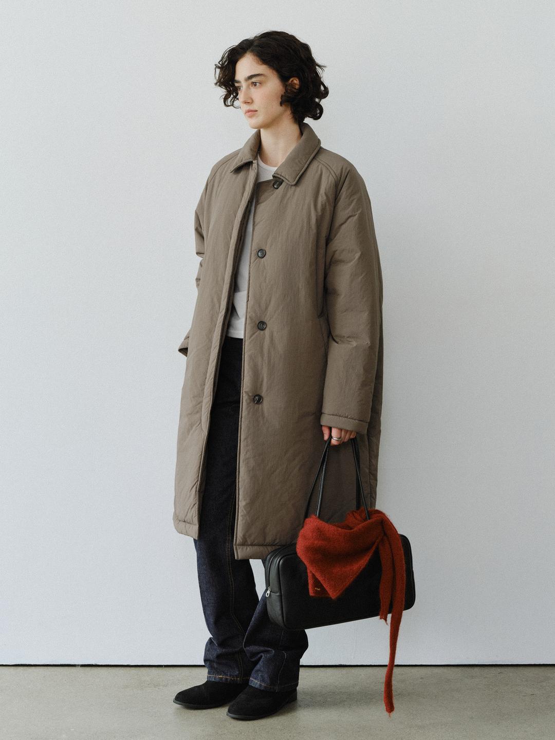 [예약발송] Raglan padded long coat_3colors