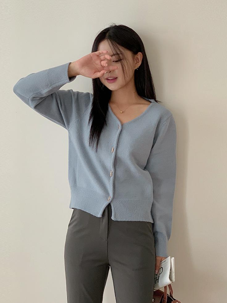 [무료배송]  [44-120] 모브리딘 브이넥 니트 가디건  ( 봄-가을-데일리룩-데이트룩-캐주얼룩-캠퍼스룩-러블리룩-하객룩-격식룩-출근룩-빅사이즈-120사이즈-자체제작-깔끔한-베이직-기본-통통녀 )