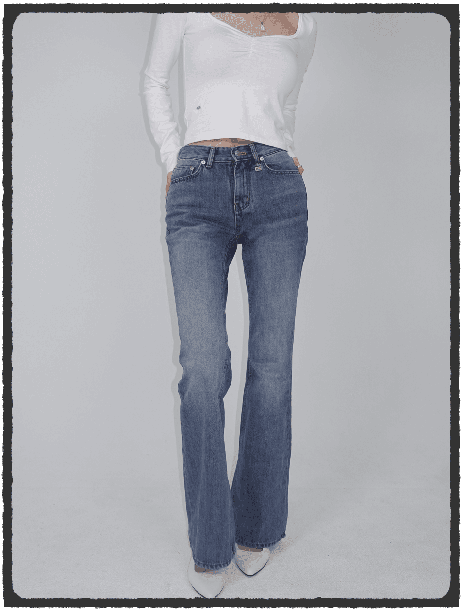 Fluffy Bootcut Denim Jean