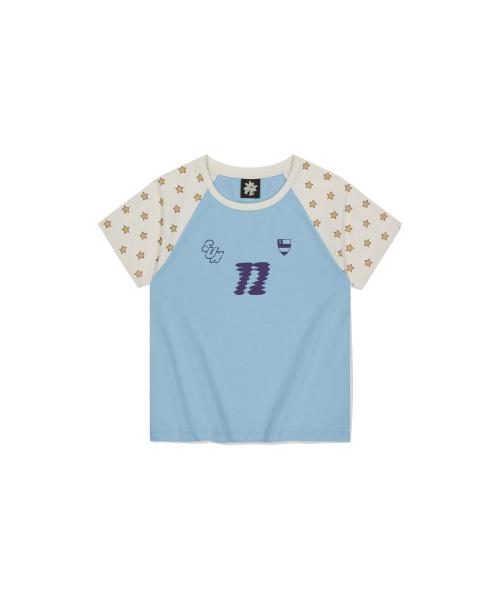 W All-Star Raglan Tee Light Blue