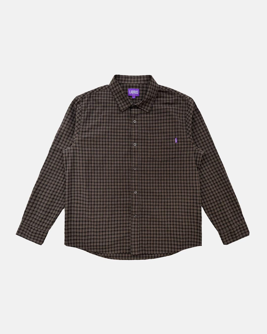 Mid Plaid Shirts (Brown)