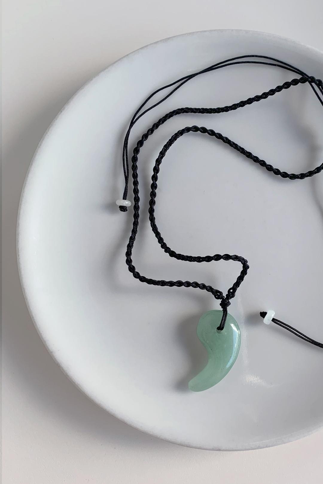 [ R&B ]  그린 아벤츄리 necklace  - black