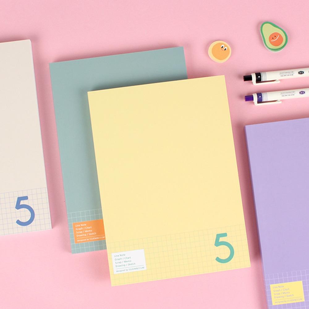 [CA11] 쓰임&끌림 3000 잘펴지는 그리드노트 A5크기 (심플)  5mm 방안 35%할인