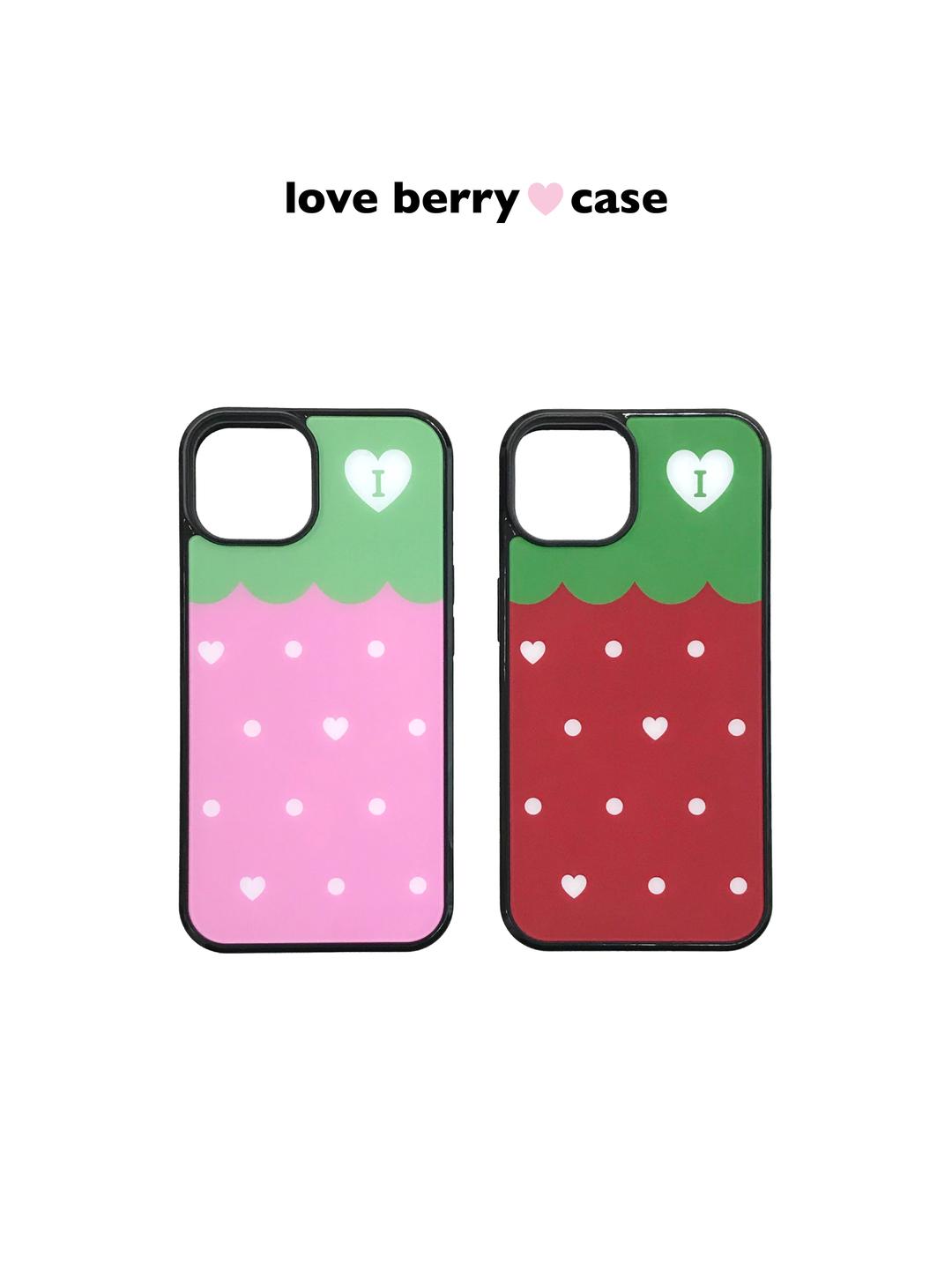 love berry case | 러브 베리 딸기 글라스 범퍼 / 맥세이프 케이스
