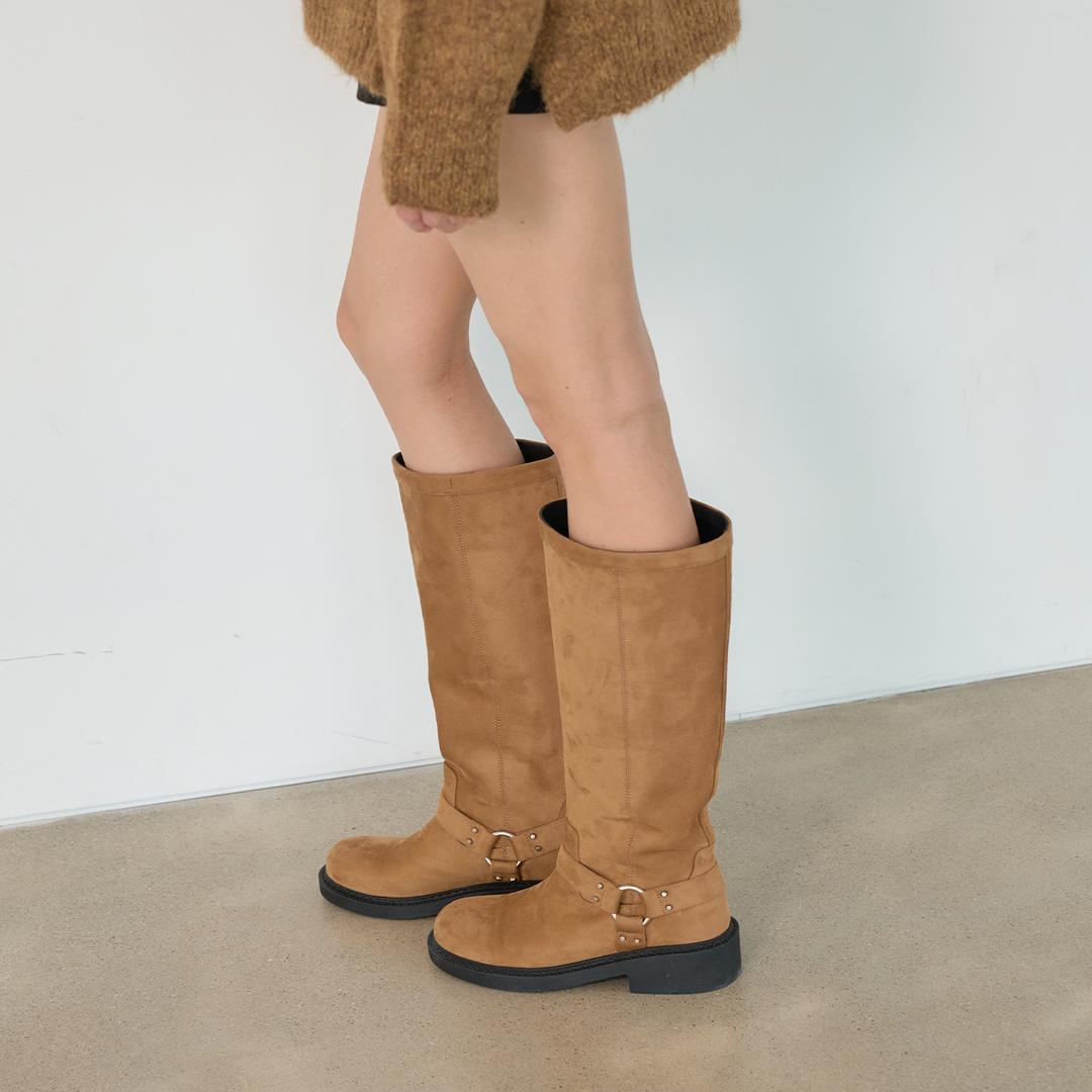 뮤토 스웨이드 롱부츠 412548007 (4.5cm)