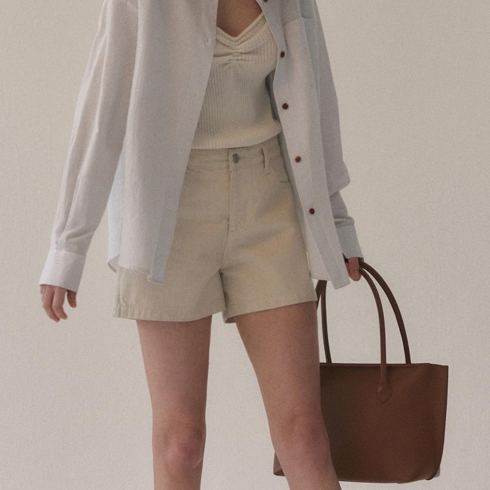 Alya Denim Shorts (Natural)