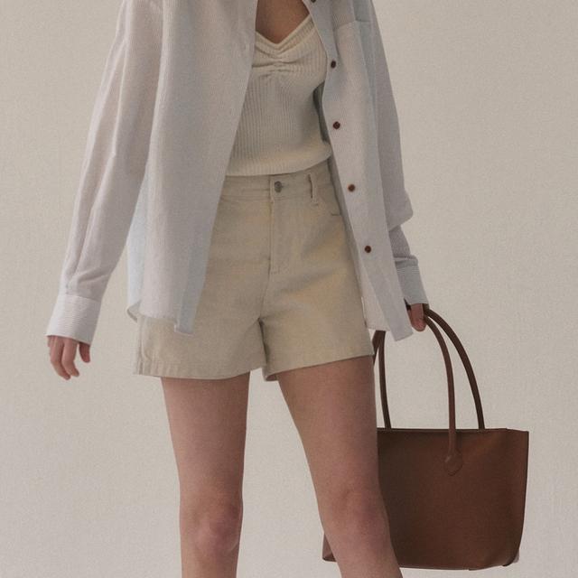 Alya Denim Shorts (Natural)