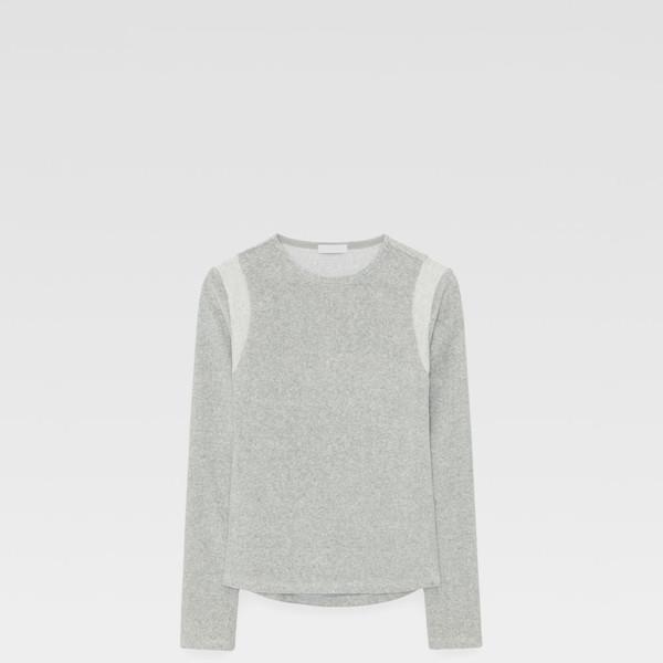 Terry Band Slit Top (grey)