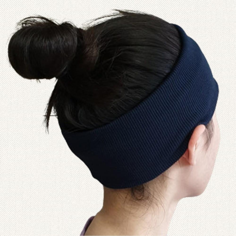 넓은 면 헤어밴드 남자 여자 니트 무지 반다나 헤어밴드 머리띠