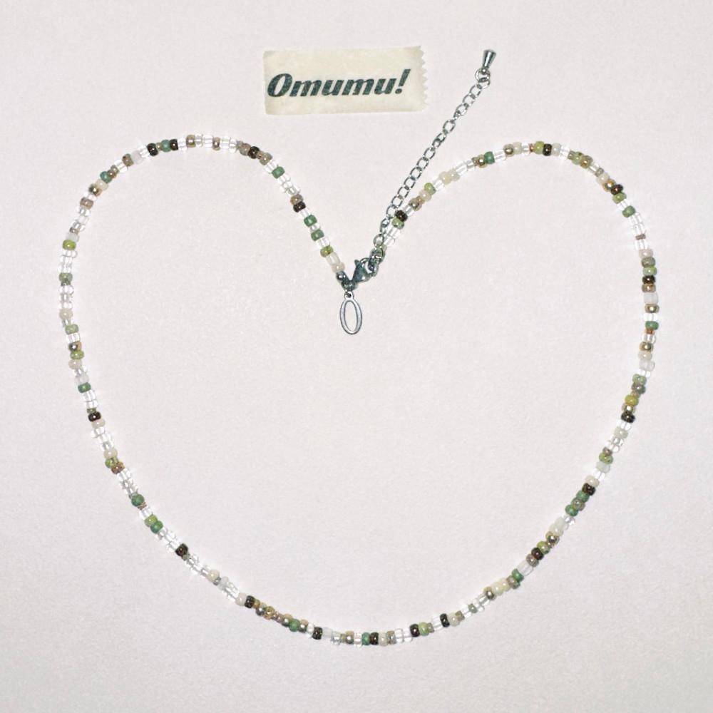 오무무 Wooden Beach Necklace 숲속 해변 목걸이