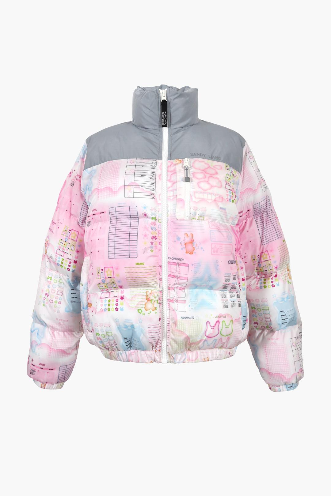 JEFFEY PUFFER - PINK MULTI / XS