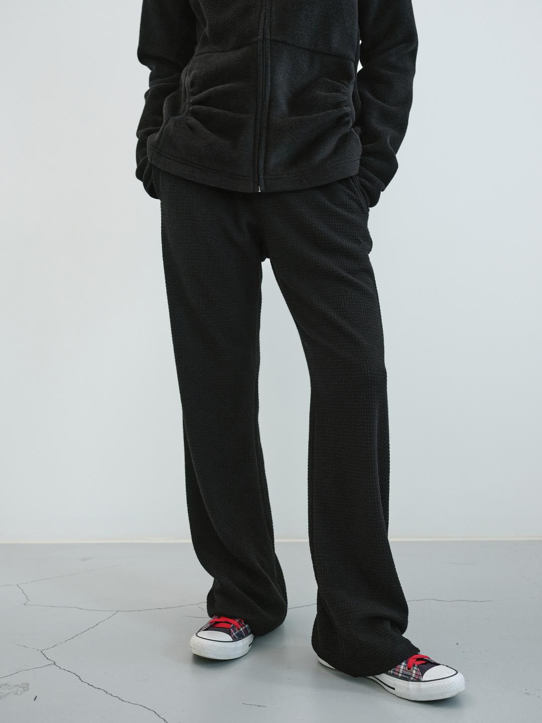 너비 밴딩 부츠컷 팬츠 (Black)