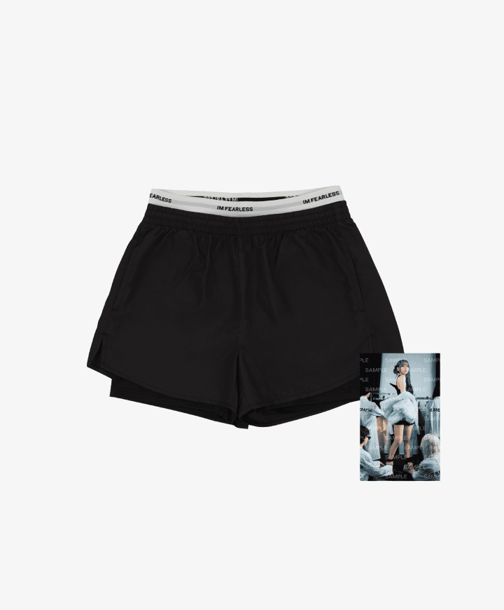 Double Layer Shorts (Black) - Women's