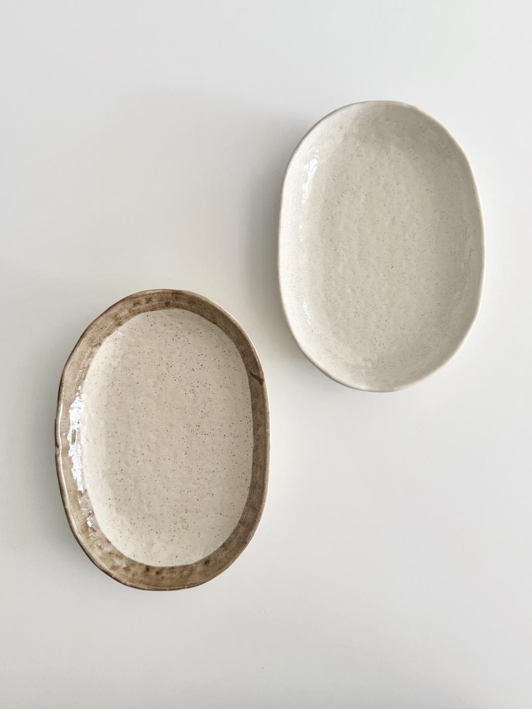 Brush Oval Plate
