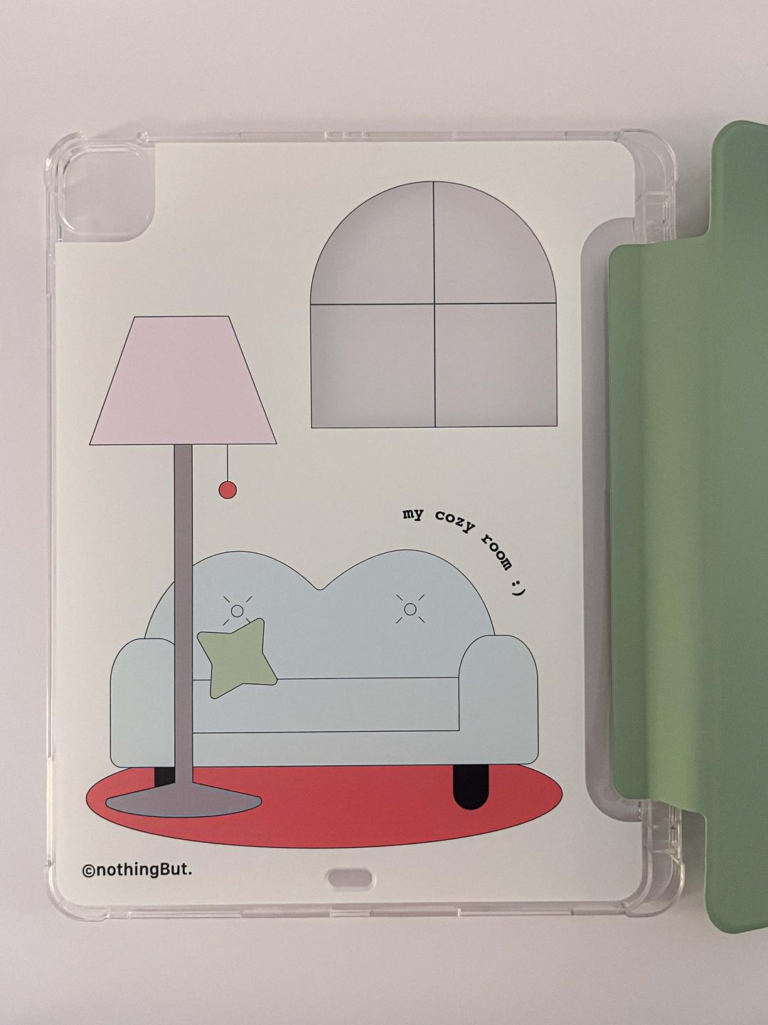 나띵벗 [아이패드 케이스] cozy room pad case (green)