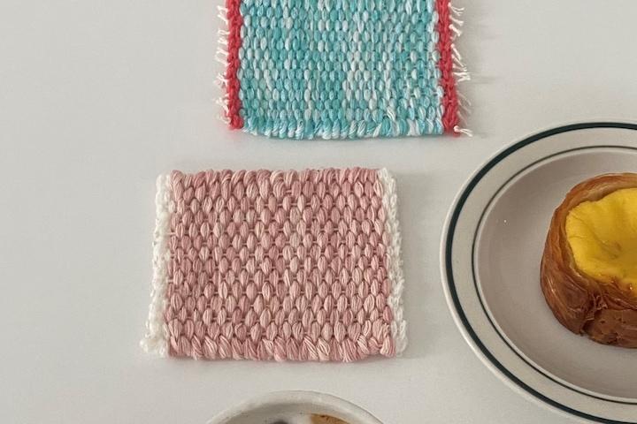 위빙코스터 러블리시리즈 2colors 컵받침