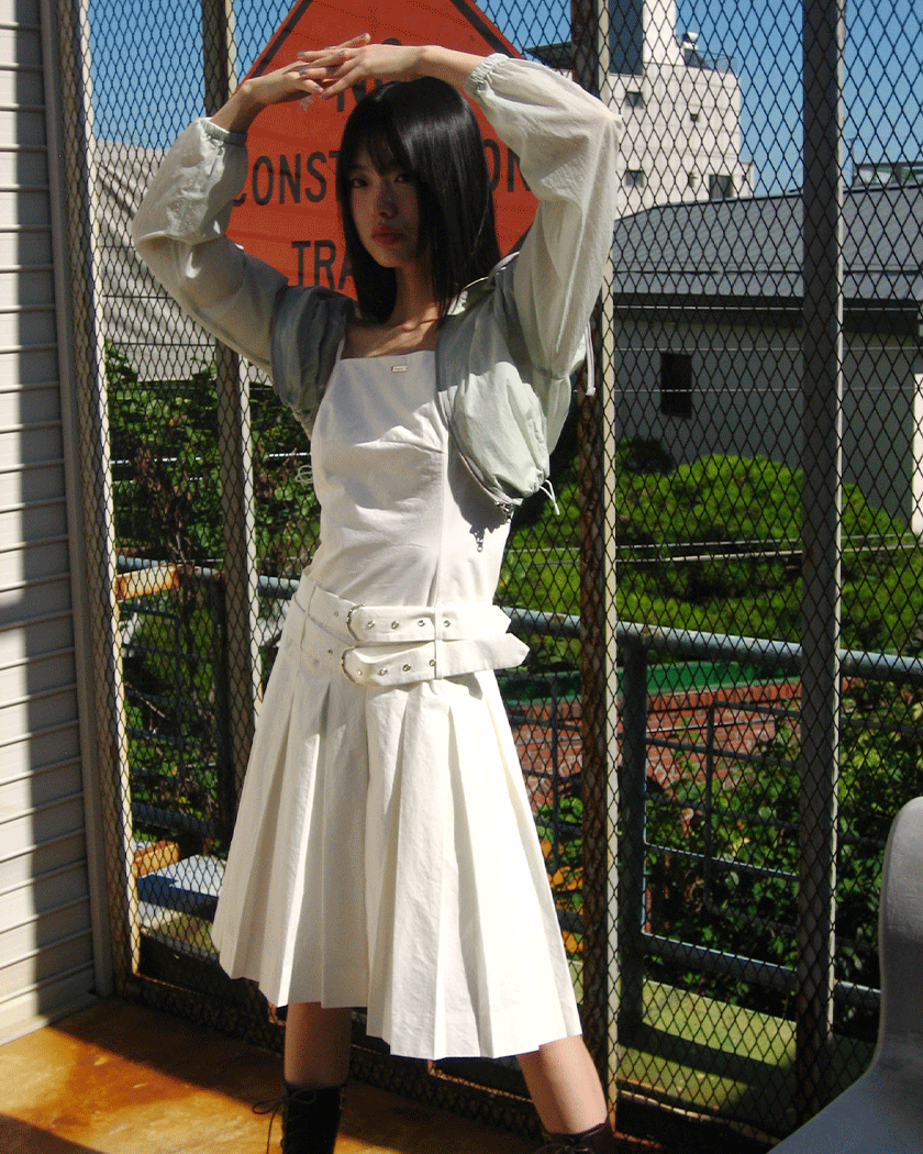 [YMS] Quiet Belt Dress (Ivory)