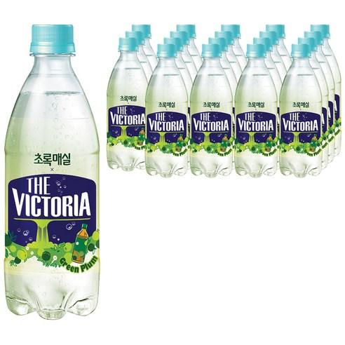 웅진 더빅토리아 초록매실 탄산음료, 500ml, 20개