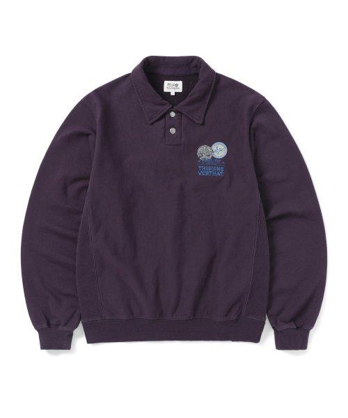 TNT Felix Collar Sweatshirt Maroon