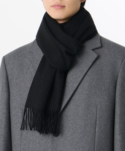 메리노 울 100 머플러_30cm [블랙]