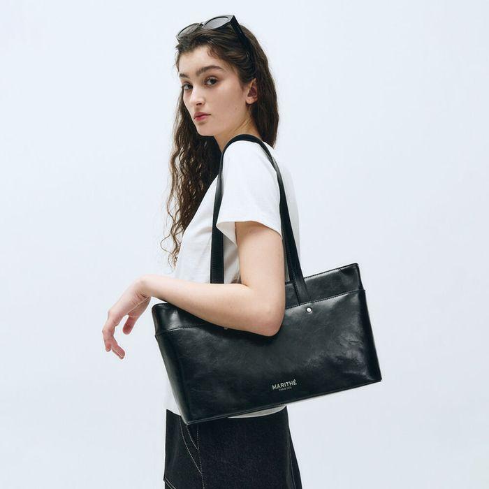 REGULAR LOGO BOSTON SHOULDER BAG black