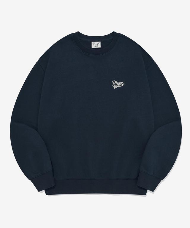 SMALL STAR TAIL CREWNECK NAVY