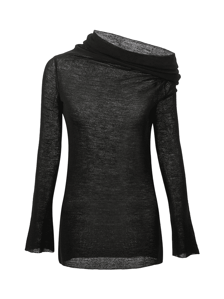 앤 드뮐미스터 블랙 드롭 숄더 롱 슬리브 2202-W-KN29-FA059-099