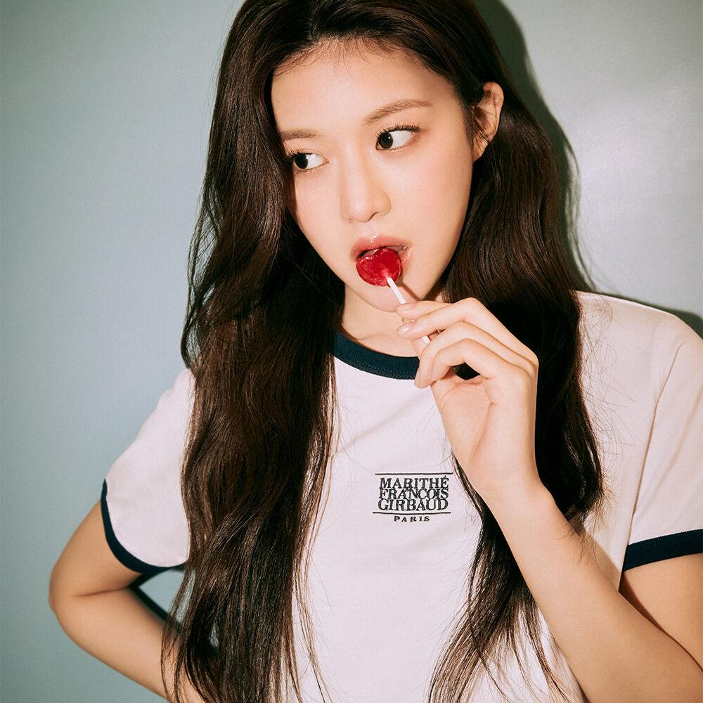 W CLASSIC LOGO RINGER TEE white