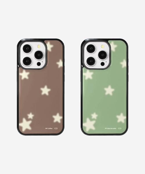 I love glass bumper case 마차 커피 아이폰 갤럭시 맥세이프 케이스