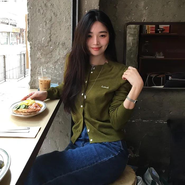 [여울PICK]Basic Round-Neck Cardigan (4color)