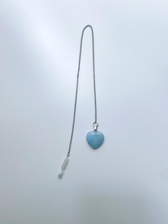 Aquamarine Heart Bookmark