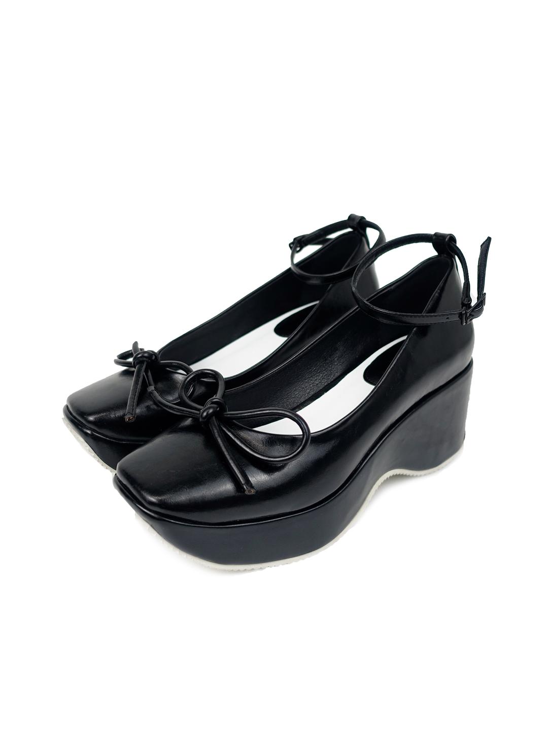 ribbon mary jane platform