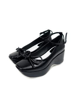 ribbon mary jane platform