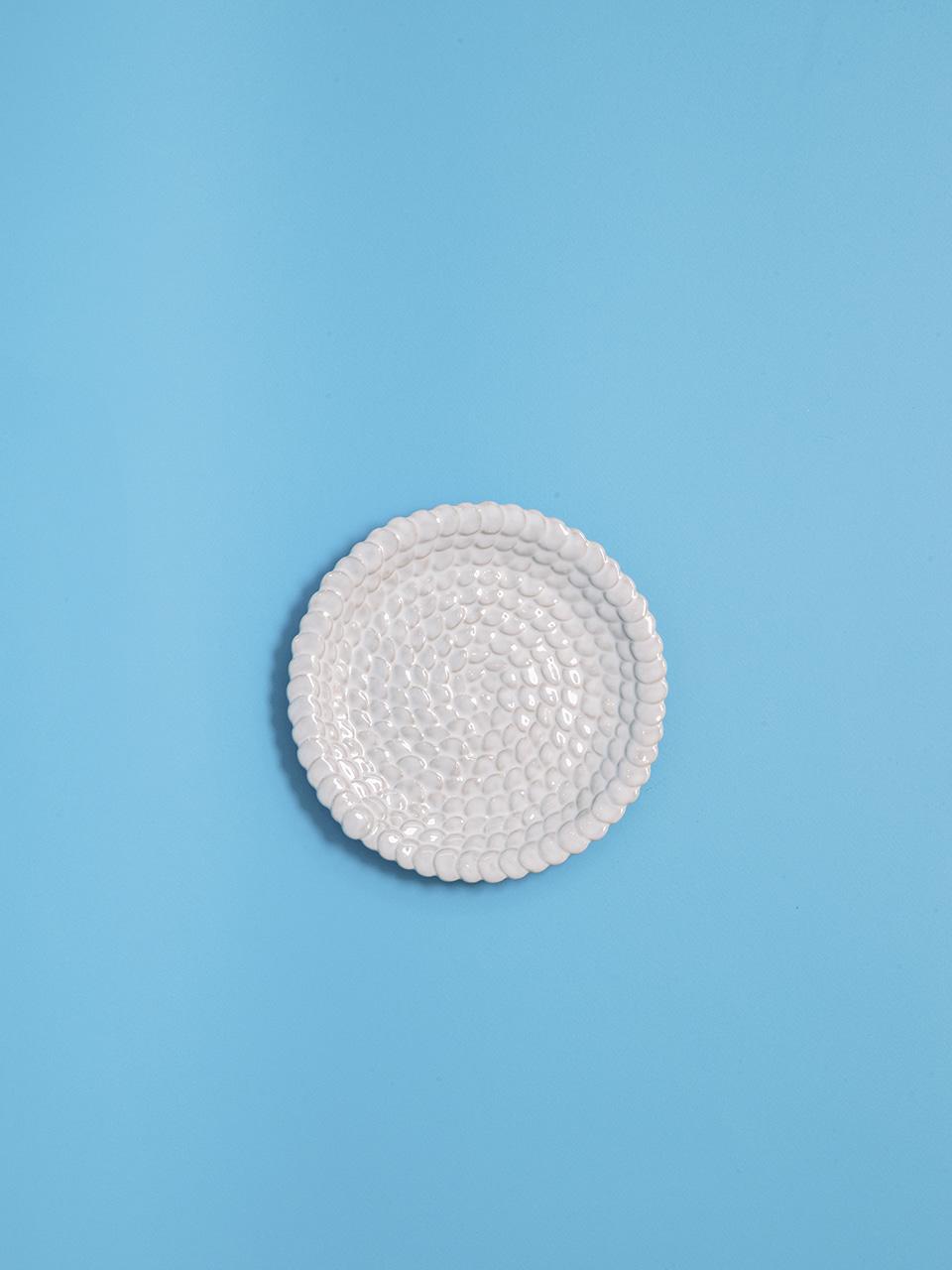 [Eastsmoke] Mosaic Plate(white, round)