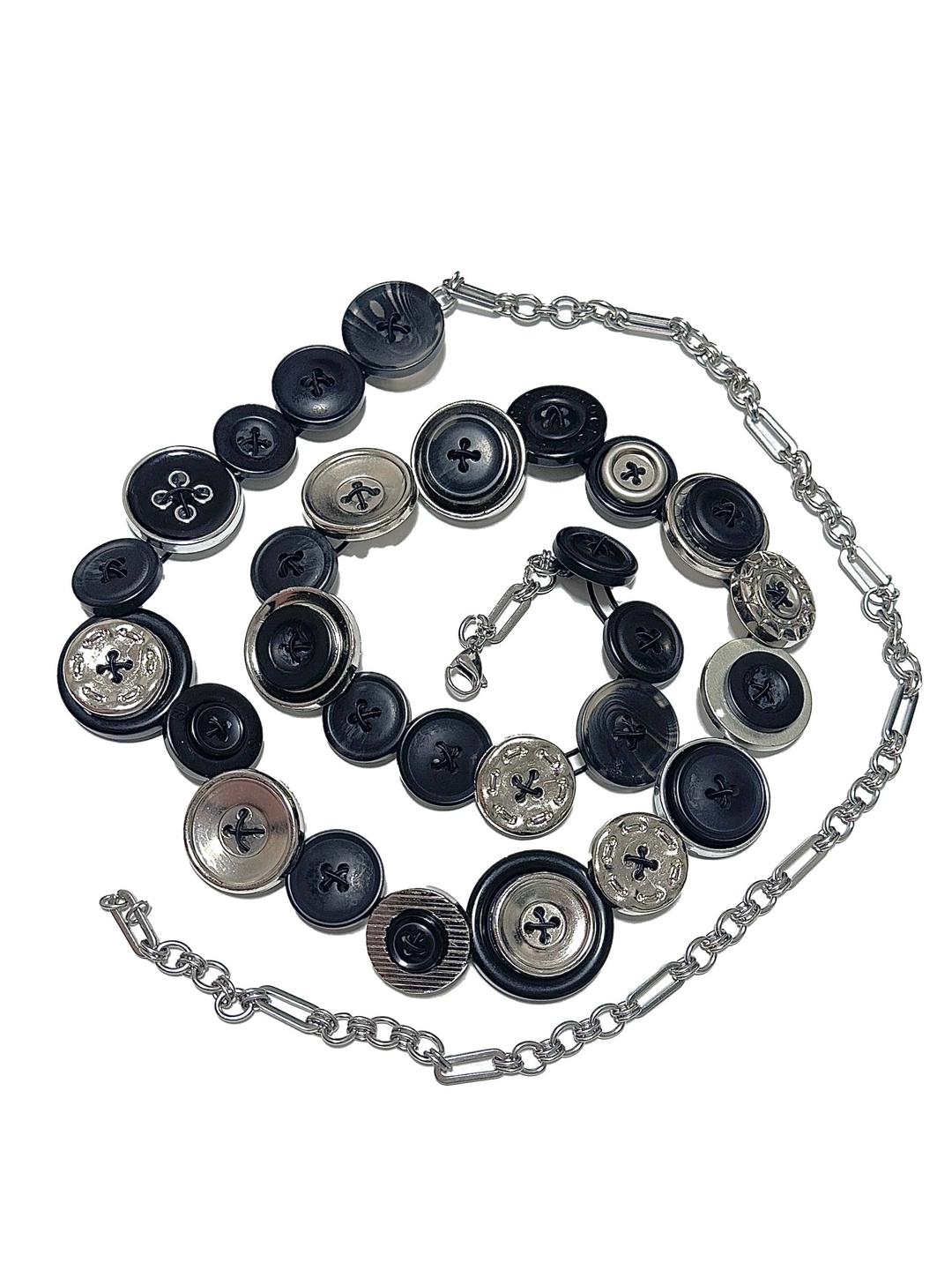 Button Belt & Necklace (2way)