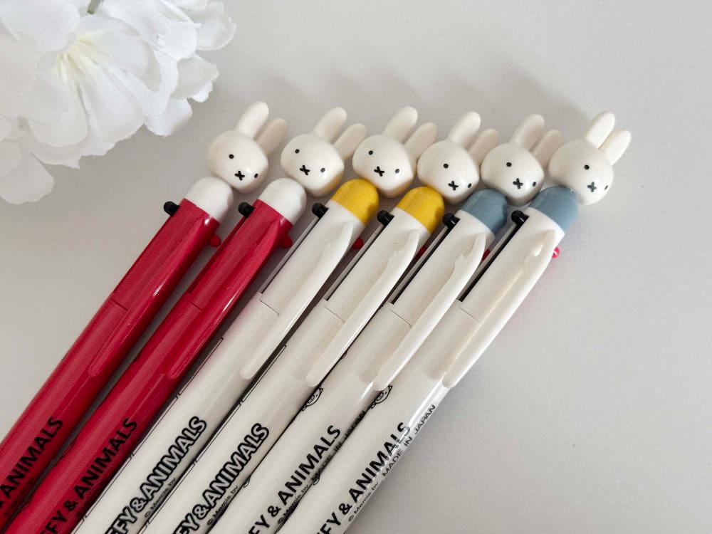 일본 미피 miffy 페이스 3색 볼펜 0.7 미피&애니멀