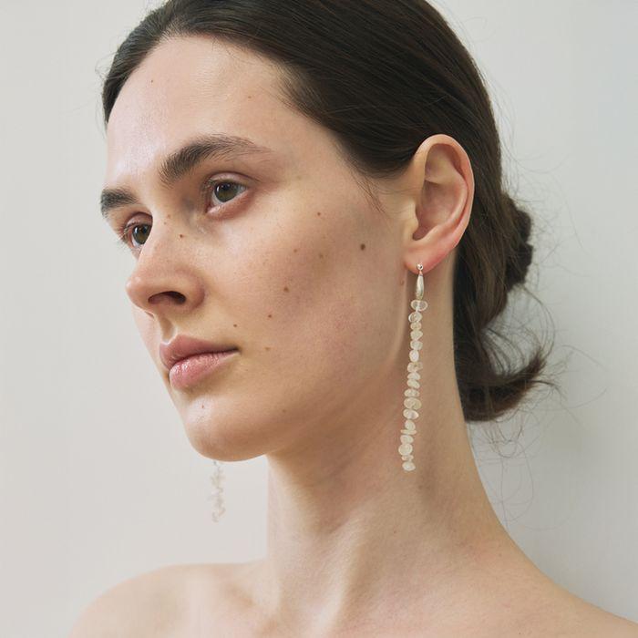 moonstone earrings (ivory)