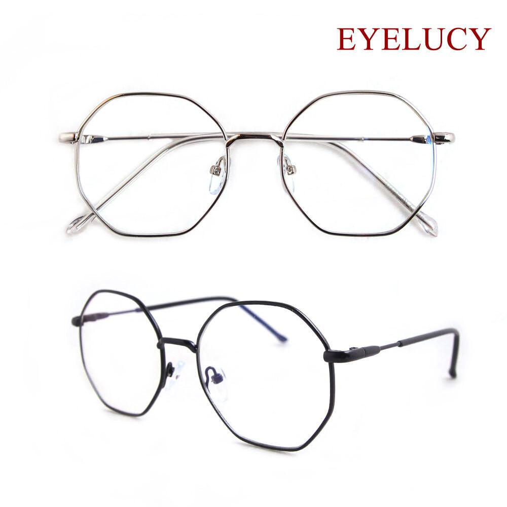 모던 클래식 남자 여자 다각형 안경테 8902-BL