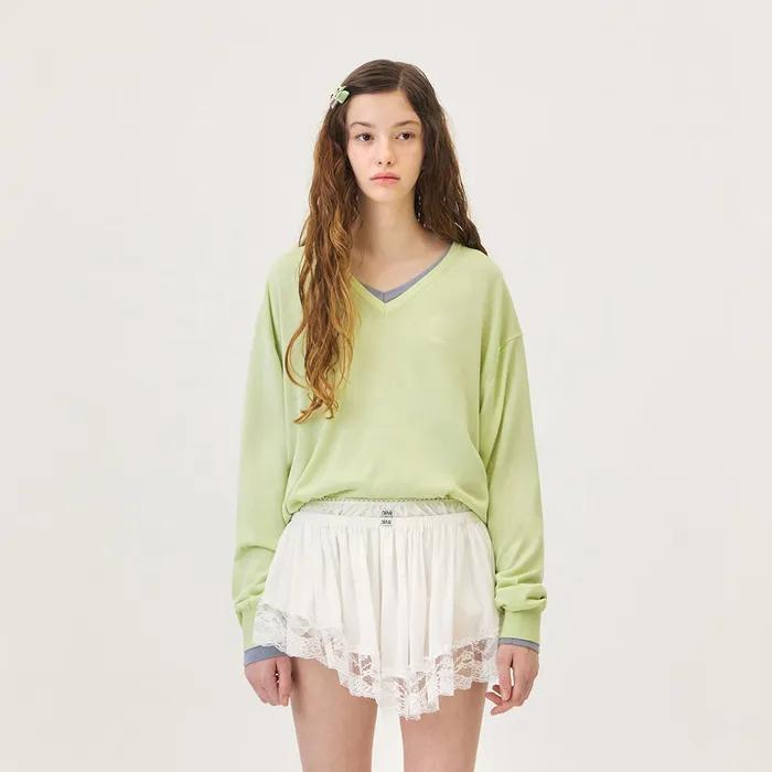 CANOPY V-NECK KNIT (GREEN)