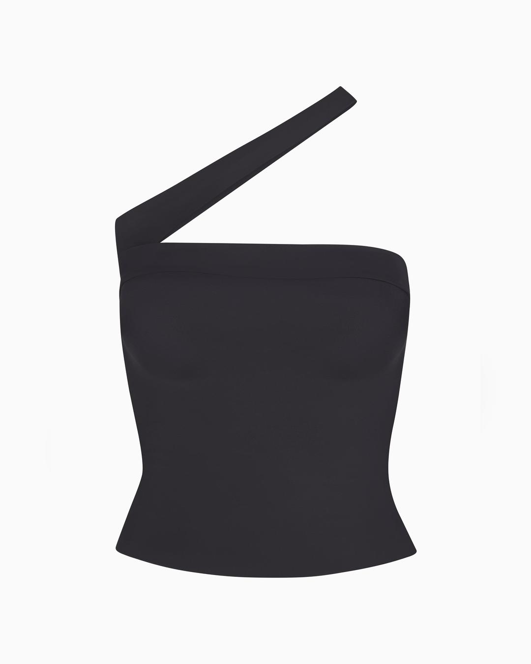 Sleek Stretch Tube Top | Black - XS