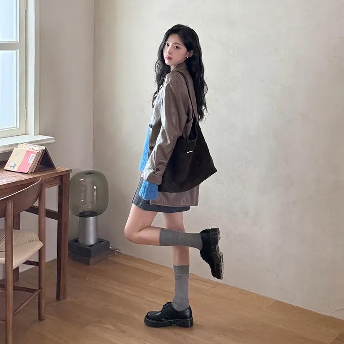 리네아 사선 절개 호보_BROWN
