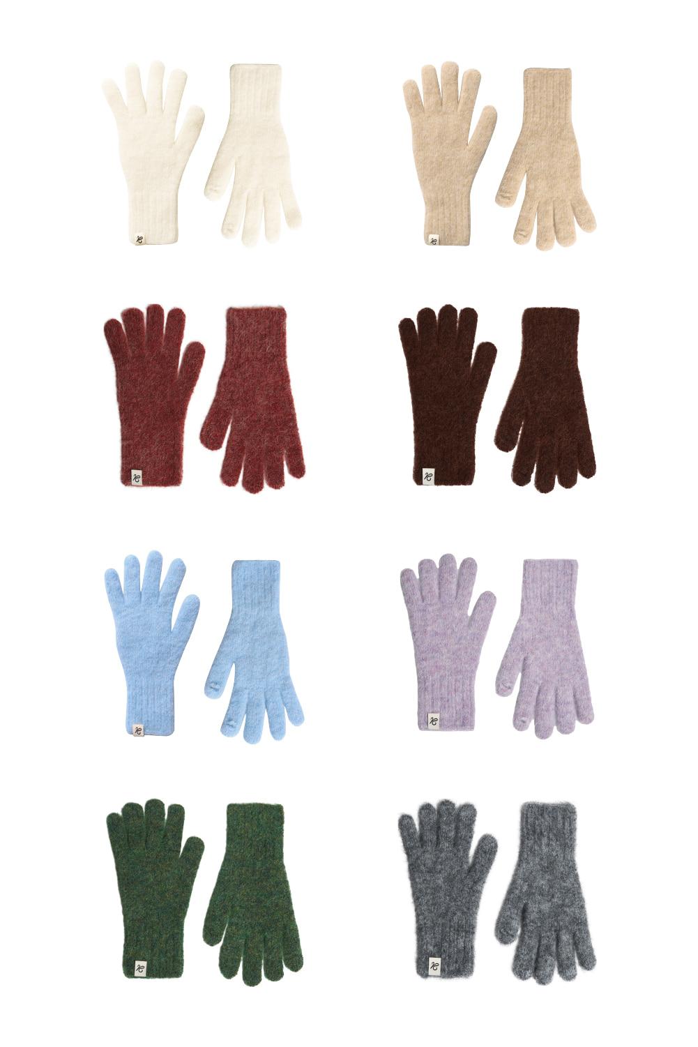 Mohair Touch Gloves_8Color