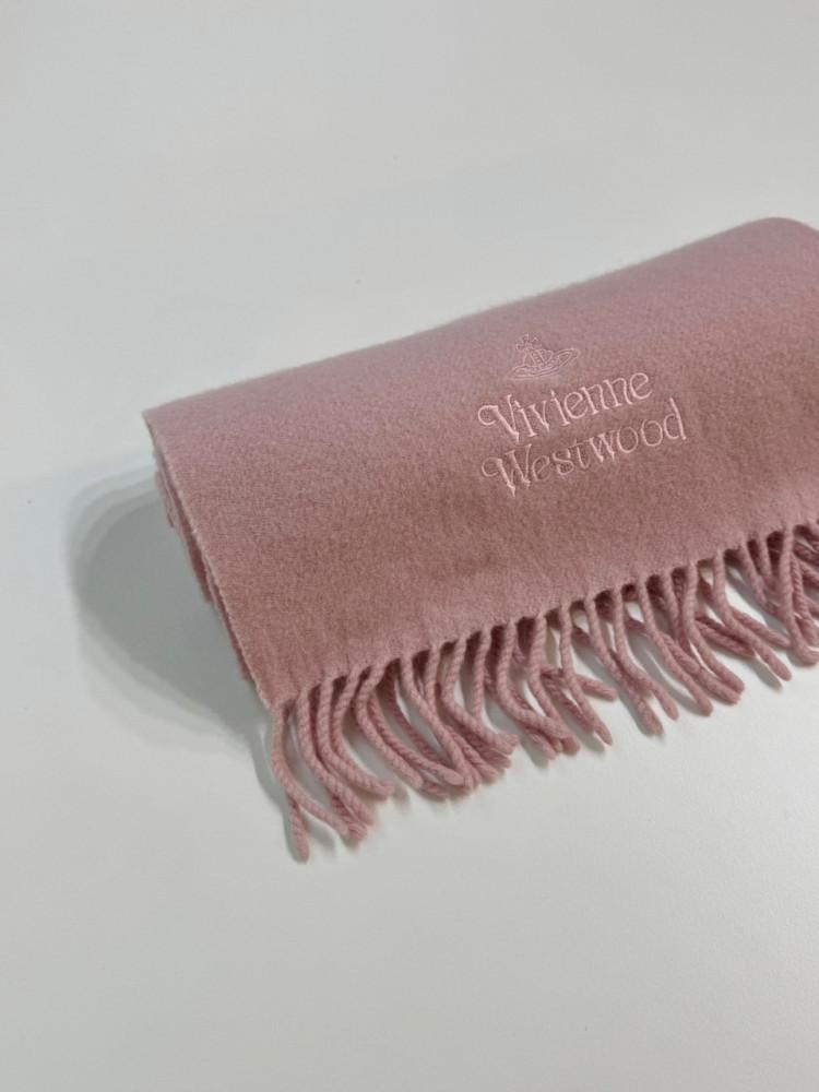 [중고] 비비안웨스트우드 핑크 머플러
